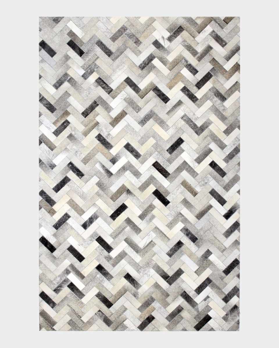 Quentin Hand-Stitched Hair on Hide Rug, 9' x 12'